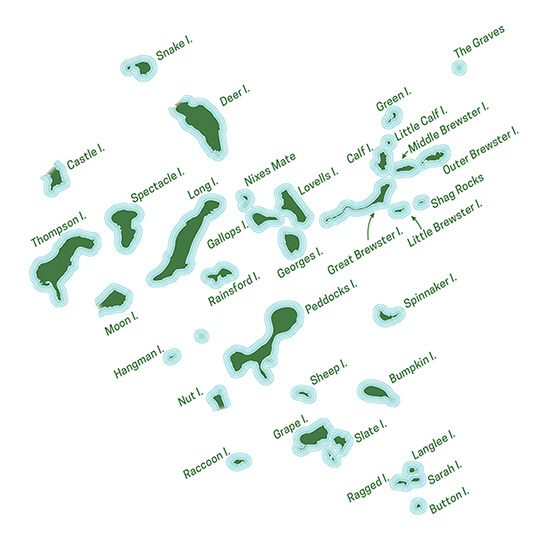 Map of Boston Harbor Islands